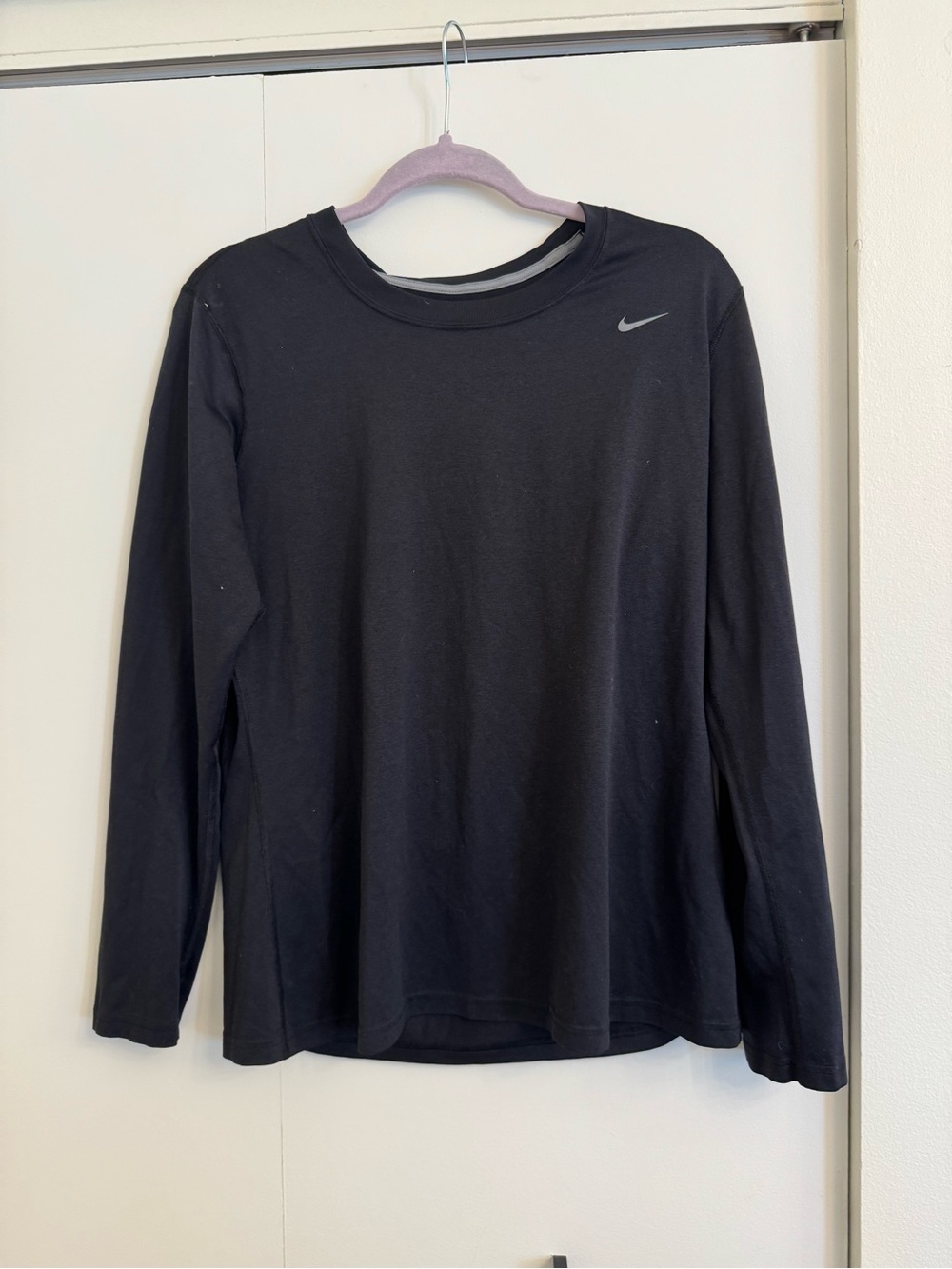 Nike Black Long Sleeve Dri-FIT Crew Top